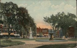 Taunton Green, General View Looking East Massachusetts Postcard Postcard Postcard