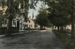 Main Street Looning West Postcard