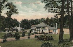 Entrance to Pequot Park Postcard