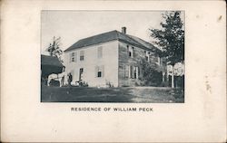Residence of William Peck Postcard
