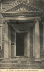 Lee Mansion, Main Entrance Postcard