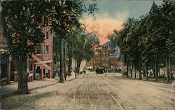 Main Street South From Summer Street Postcard