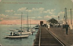 Wharf Scene, Showing Pleasure Boats Provincetown, MA Postcard Postcard Postcard