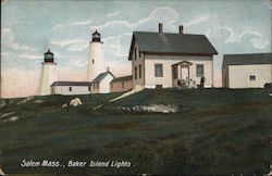 Baker Island Lights Postcard