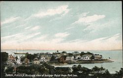 Birdseye View of Juniper Point from Fort Lee Postcard