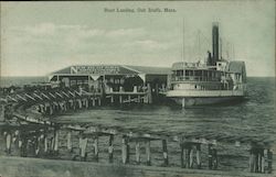 Boat Landing Oak Bluffs, MA Postcard Postcard Postcard