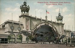 Dragon Gorge, Thompsons Scenic Railway Revere Beach, MA Postcard Postcard Postcard