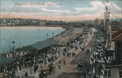 Panoramic Beach View Postcard