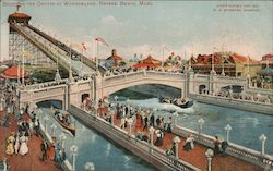 Shooting the Chutes at Wonderland Postcard