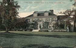 Chester Woods, Residence of Mr. D.C. French Postcard