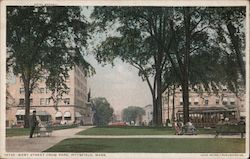 West Street From Park Postcard