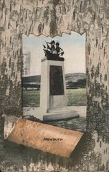 Memorial Statue Newbury, MA Postcard Postcard Postcard