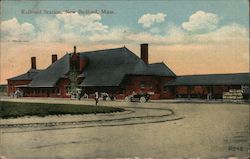 Railroad Station New Bedford, MA Postcard Postcard Postcard