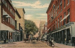 Pleasant Street looking North from Union Street Postcard