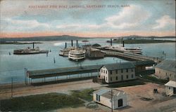 Nantasket Pier Boat Landing Nantasket Beach, MA Postcard Postcard Postcard