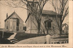 Old St. Michael's Church and Chapel Postcard