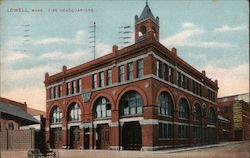 Fire Headquarters Postcard