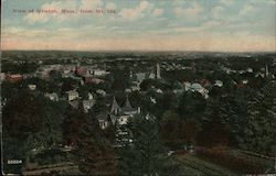 View from Mt. Ida Newton, MA Postcard Postcard Postcard