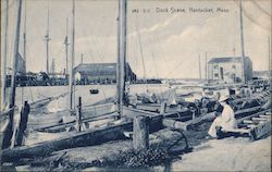 Dock Scene Postcard