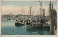 “A Memory of Old Nantucket” Postcard