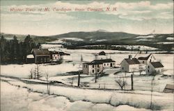 Winter View of Mt. Cardigan From Canaan Postcard