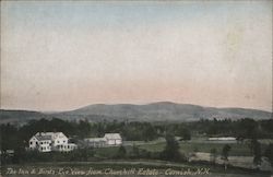 The Inn & Bird's Eye View From Churchill Estate Postcard