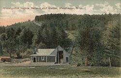 Uncanoonnuc Incline Railway and Station Postcard