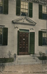 Jacob Wendell Doorway, 1789, Pleasant Street Postcard