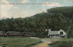 Base of Mountain - Showing Uncanoonuc Incline Railway Postcard