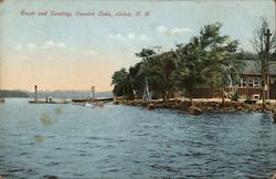 Boats and Landing, Canobie Lake Postcard