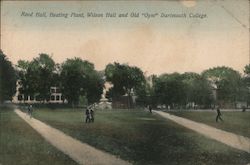 Reed Hall, Heating Plant, Wilson Hall and Old Gym, Dartmouth College Postcard