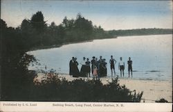 Bathing Beach, Long Pond Postcard