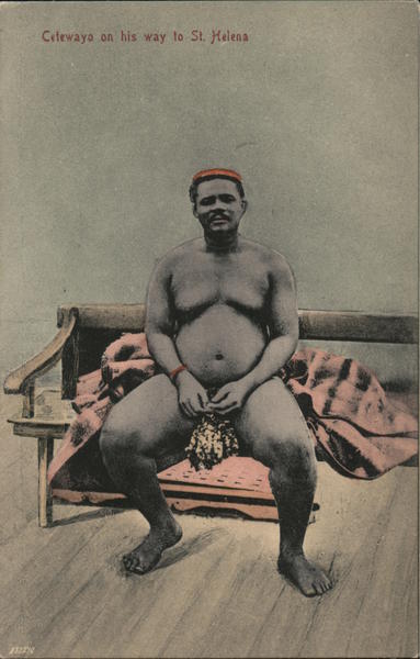 Cetewayo on his way to St.Helena Africa