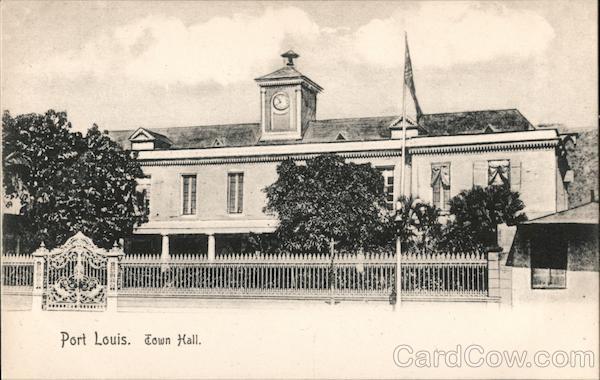 View of Town Hall Port Louis Mauritius Africa