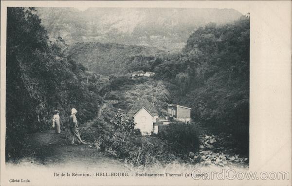 Thermal springs Hellbourg Reunion (France) Africa