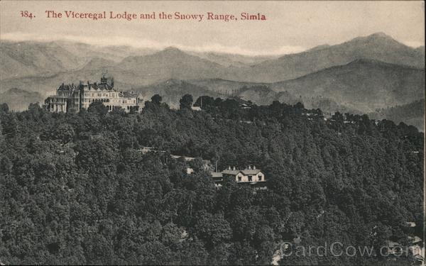 Viceregal Lodge and the Snowy Range Shimla India