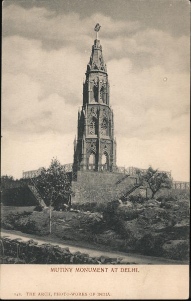 Mutiny monument at Delhi India