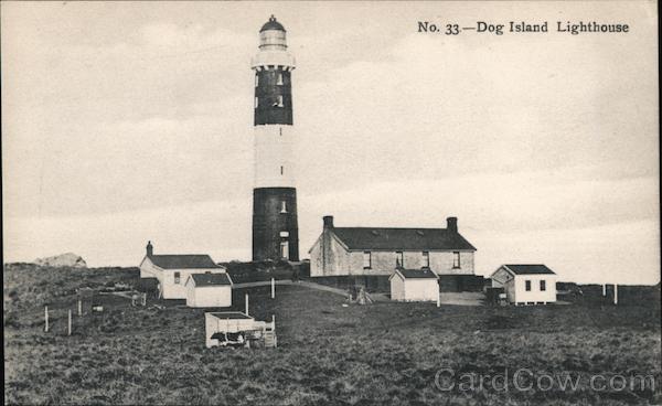 View of Lighthouse Dog Island New Zealand