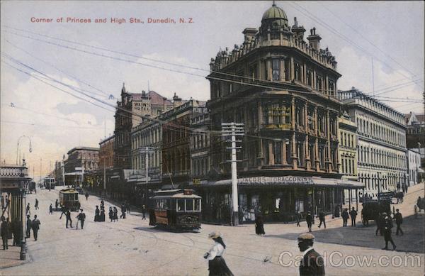 Corner of Princes and High Streets Dunedin New Zealand