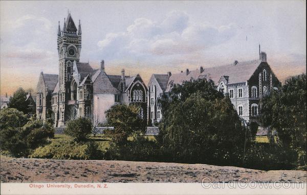 View of Otago University Dunedin New Zealand