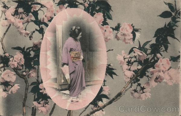 A lady with an umbrella Japan