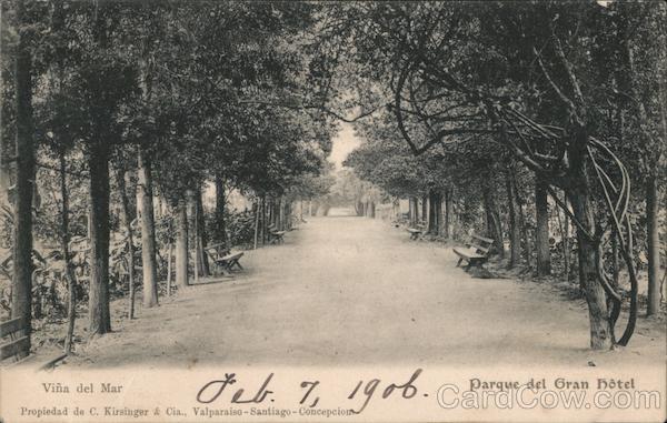 Vina del Mar, Parque del Gran Hotel Viña del Mar Chile