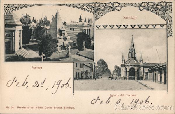 Pantheon and Carmen Church Santiago Chile