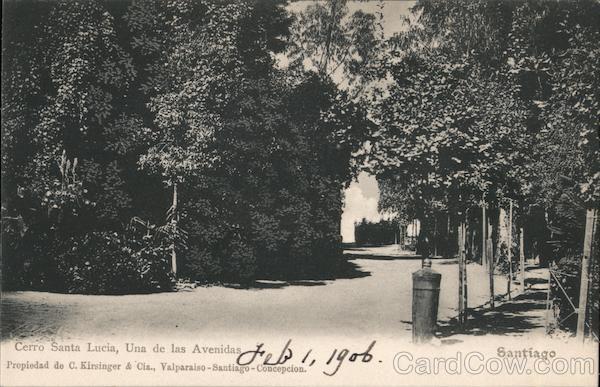 Cerro Santa Lucia, Una de las Avenidas Santiago Chile