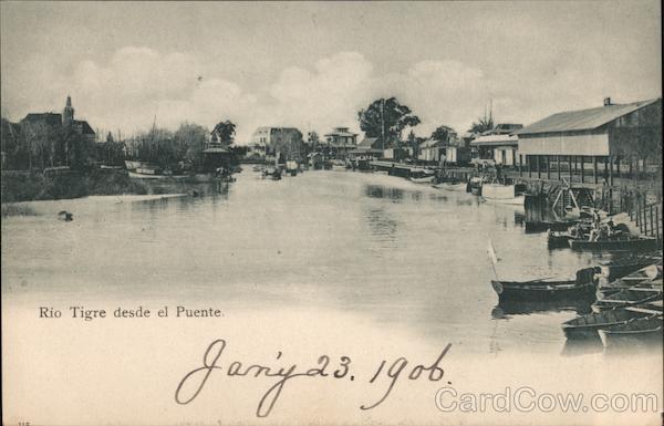 Rio Tigre desde el Puente Argentina Central America