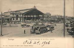 Estacion principal de los Ferro Carriles Postcard