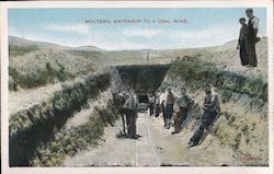 Entrance to a Coal Mine Postcard