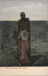 Basuto Policeman with Blanket Postcard