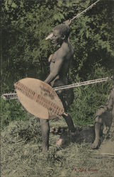 A Zulu Brave Postcard