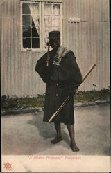 A Native Postman, Transvaal South Africa Postcard Postcard Postcard